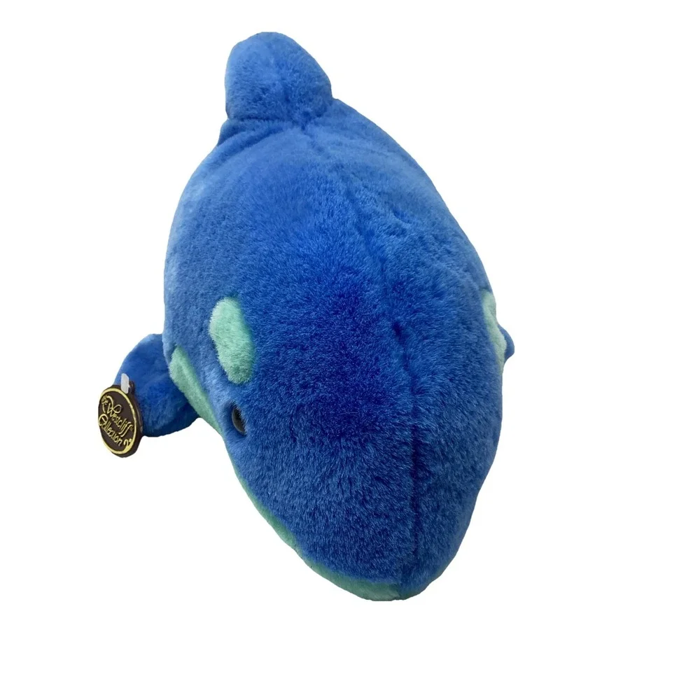 Vintage The Westcliff Collection Blue Green Plush Stuffed Animal Dolphin 19